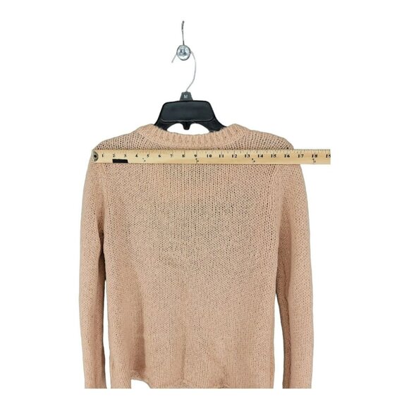 Forever 21 Womens Sweater Buck Deer Stag Mohair Small Peach Casual Holiday - Picture 7 of 8
